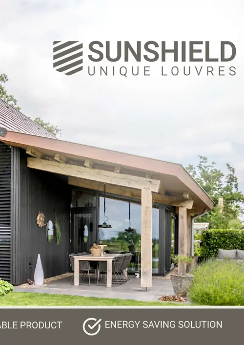 Sunshield Internal External Louvres Brochure cover
