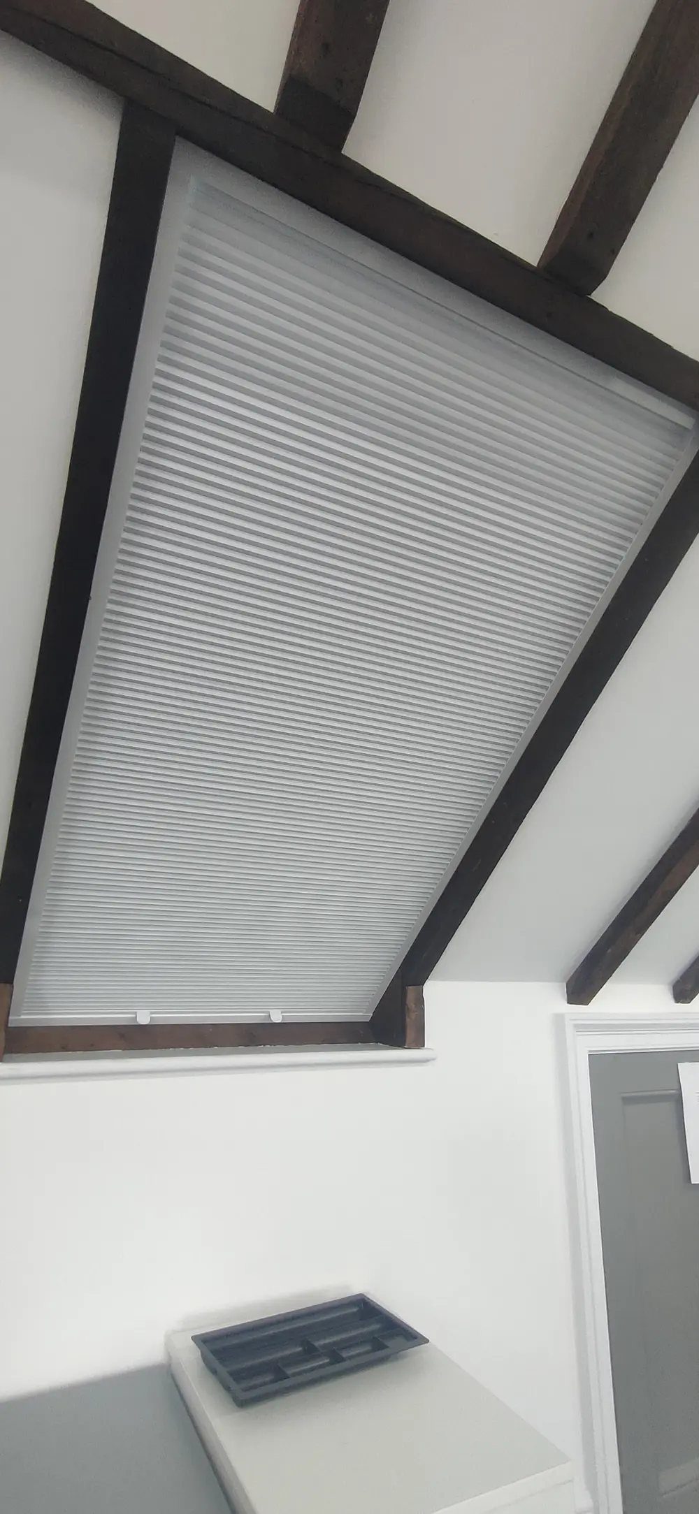 ceiling pleated blinds