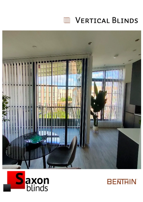 saxon blinds benthin vertical blinds brochure cover