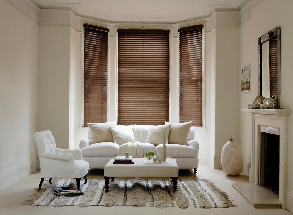 sunwood wooden Venetian blind - Fired Walnut