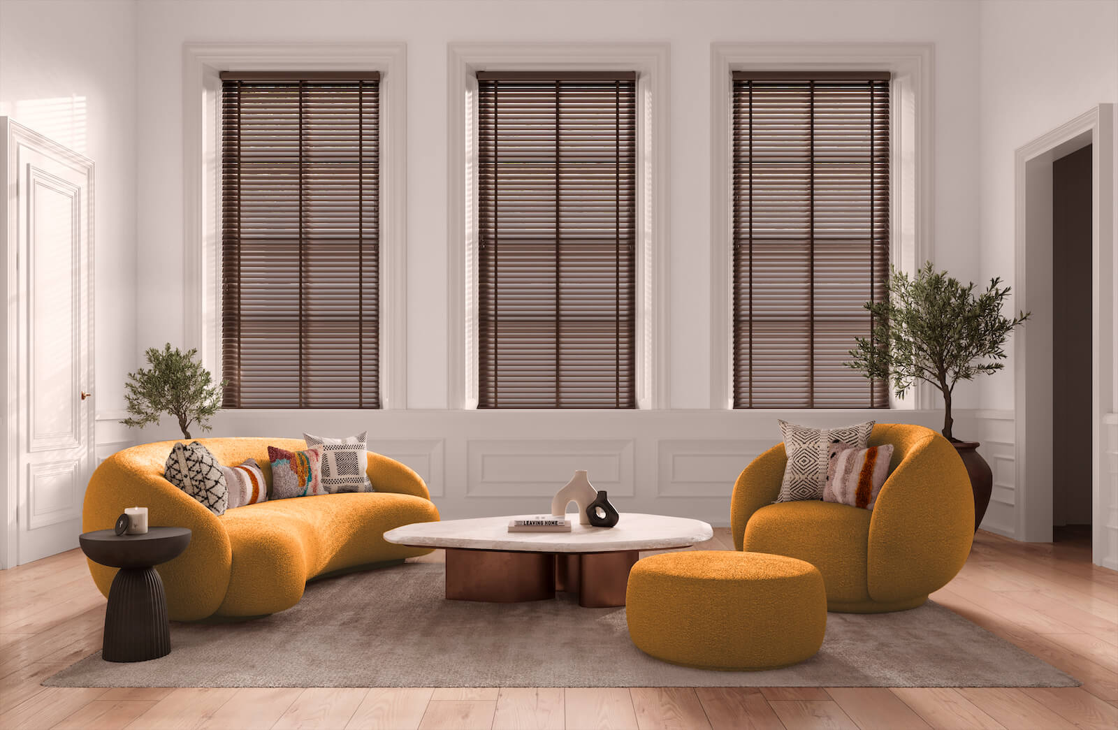 venetian blinds alumitex obsidian with 38mm stealth tapes