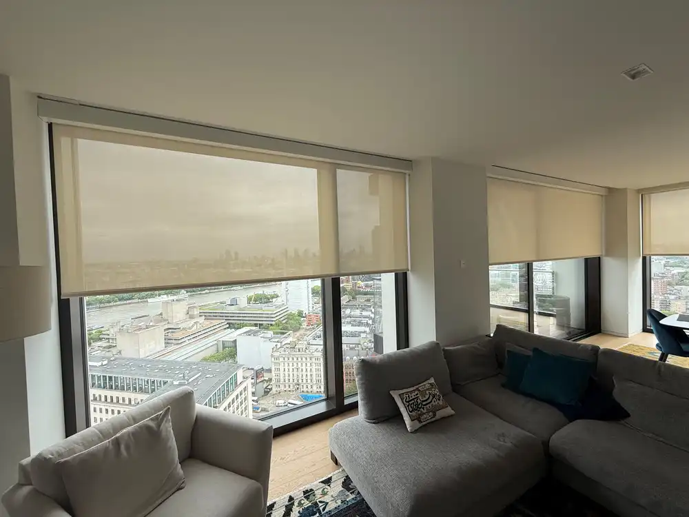 roller blinds in apartment