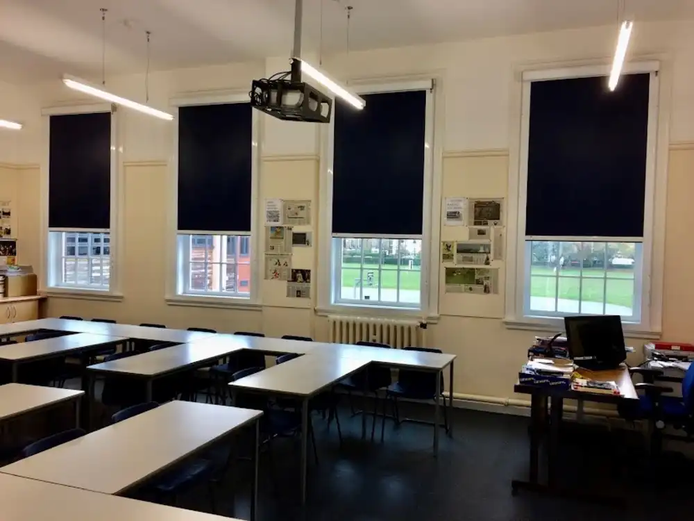Complete Blackout blinds in school