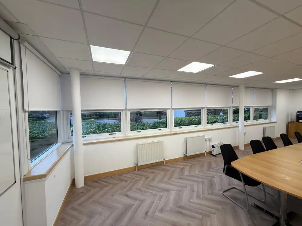 roller blinds in office