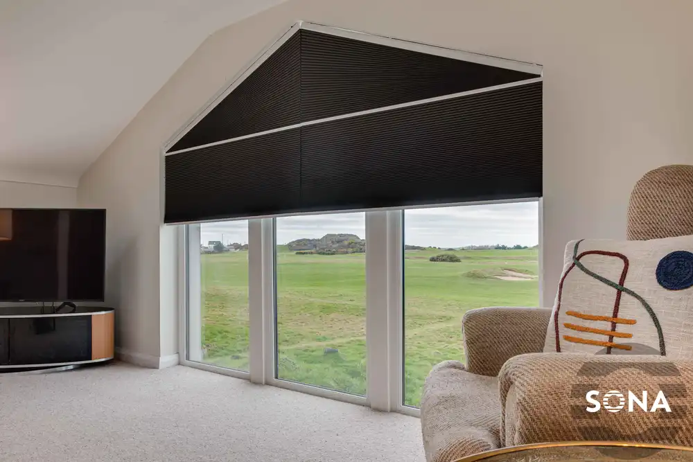 pleated motor blinds