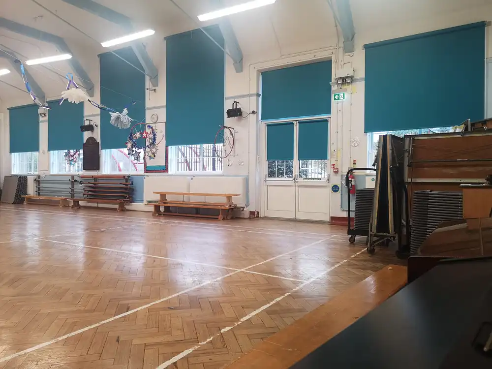 roller blinds in school