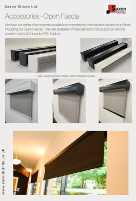 saxon blinds accessories - Open fascia
