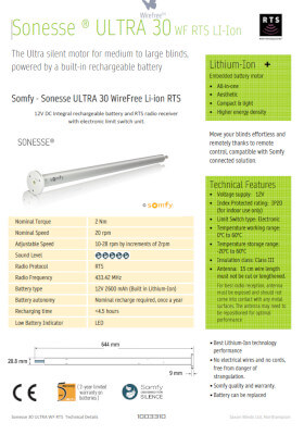 Sonesse Ultra30 datasheet