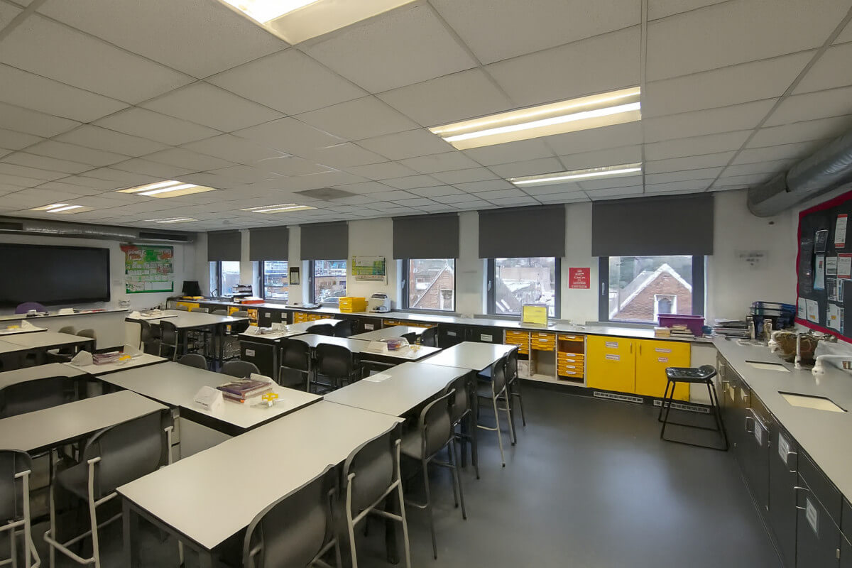 School classroom blinds